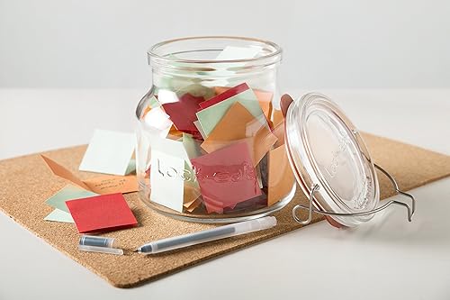 Miniatura 2 de Luigi Bormioli Lock-Eat - Práctico tarro de vidrio para alimentos, 1 unidad, transparente de 50.75 onzas