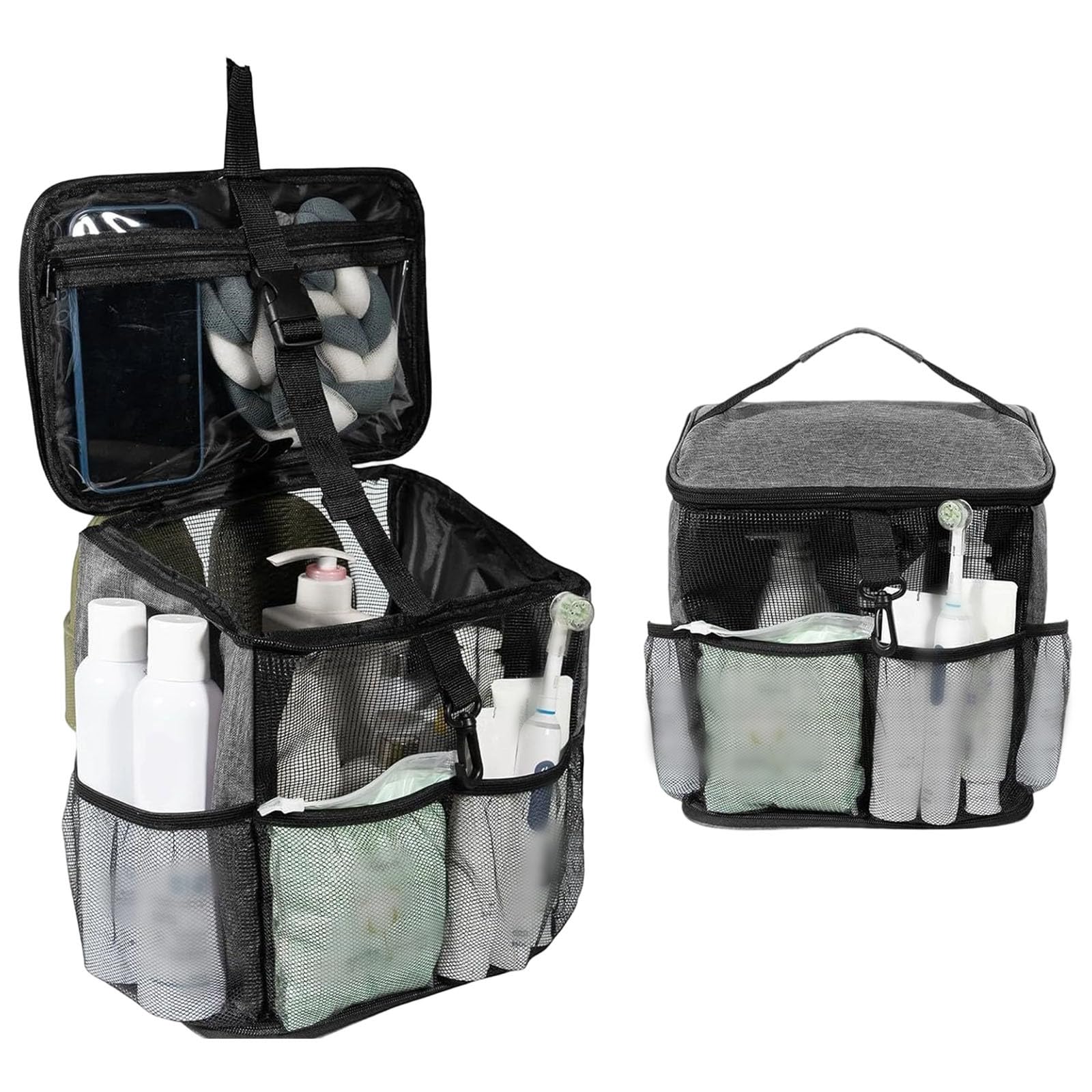 Shower Caddy Portable College Dorm Tote Bag for Bathroom Gym Travel Camping Mesh Shower Caddy with Handle Quick