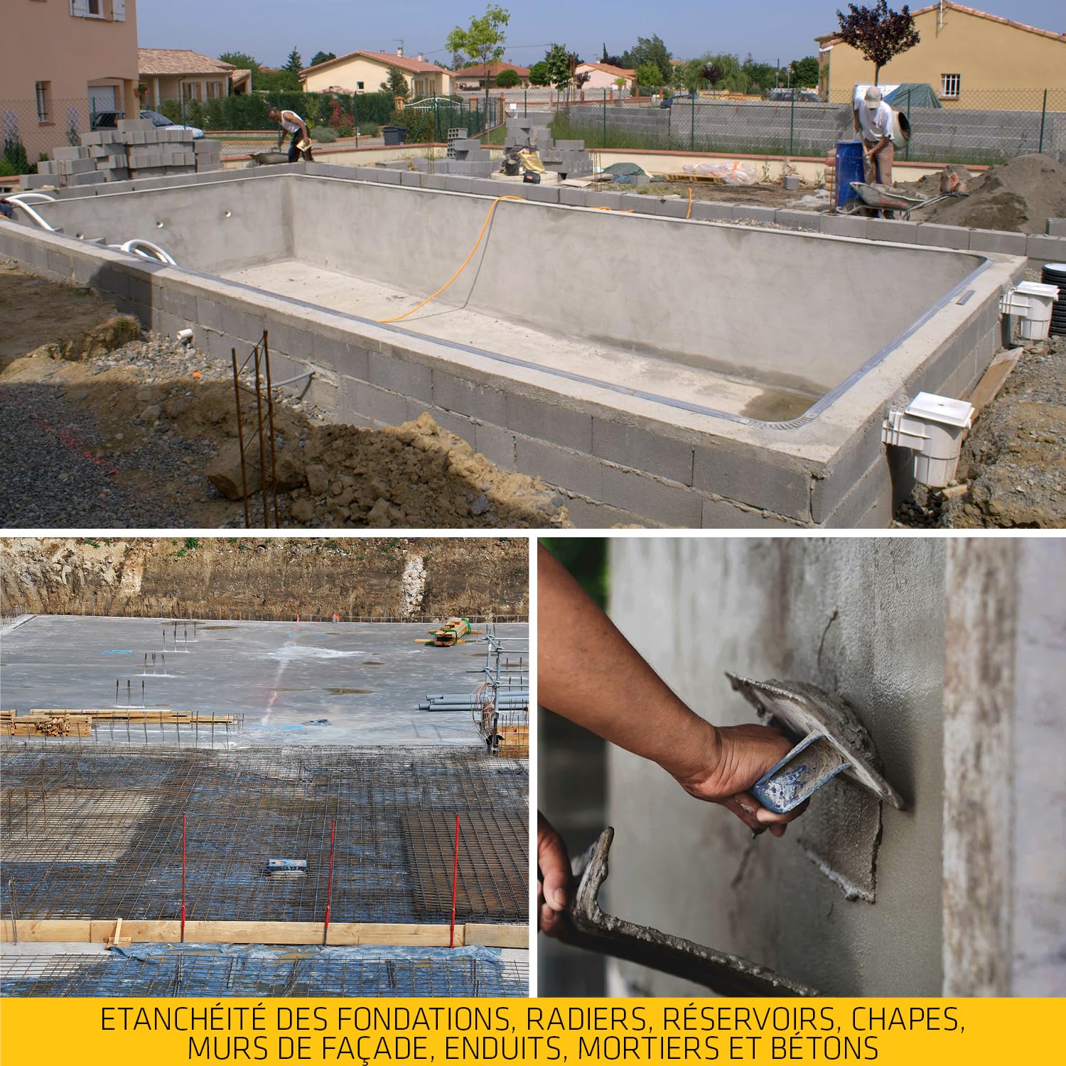 SIKA SikaCem Blanc Hydrofuge de Masse Liquide 20L pour bétons, mortiers et enduits
