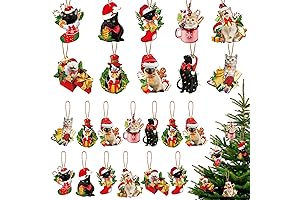 Cute Cat Ornaments for Christmas Tree