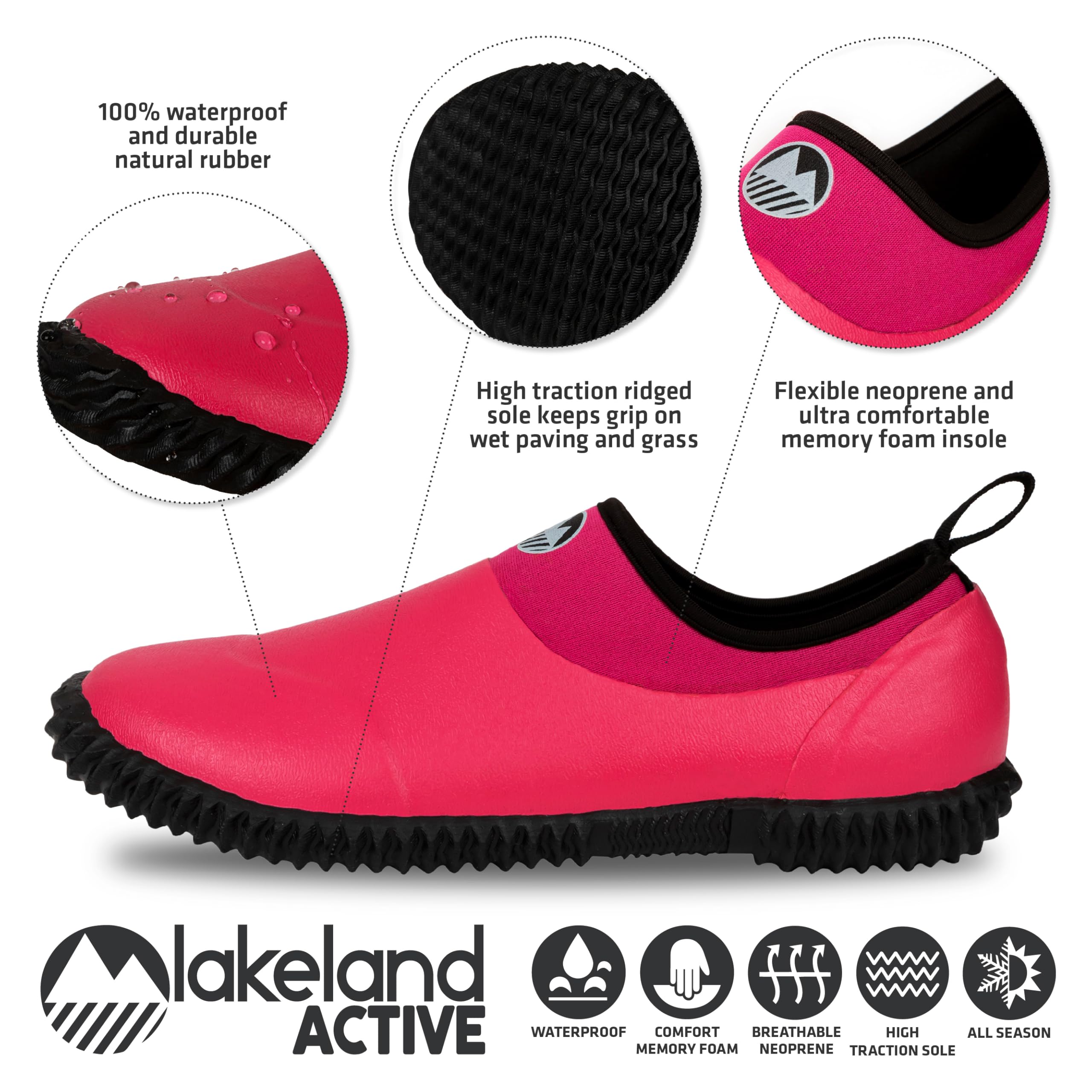 Lakeland Active Grasmere Mehrzweck-Garten-Clogs für Damen, mit Memory-Foam-Einlegesohlen