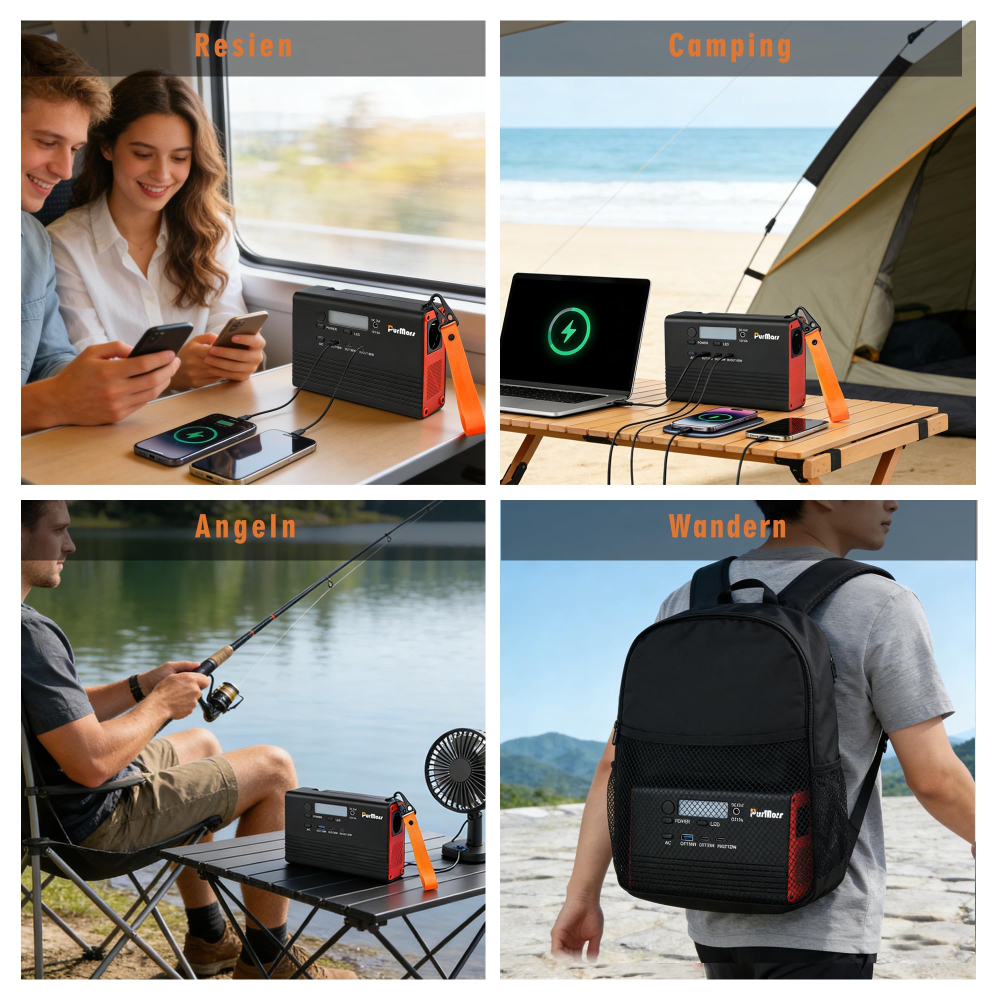 Estación De Energía Portátil, 28800mAh/92Wh con Salida AC De 230V | Soporta Carga Rápida PD De 60W, Diseño Ligero De 1,2Kg, Apto Para Aviones, Adecuado Para Camping, Viajes Y Fuente De