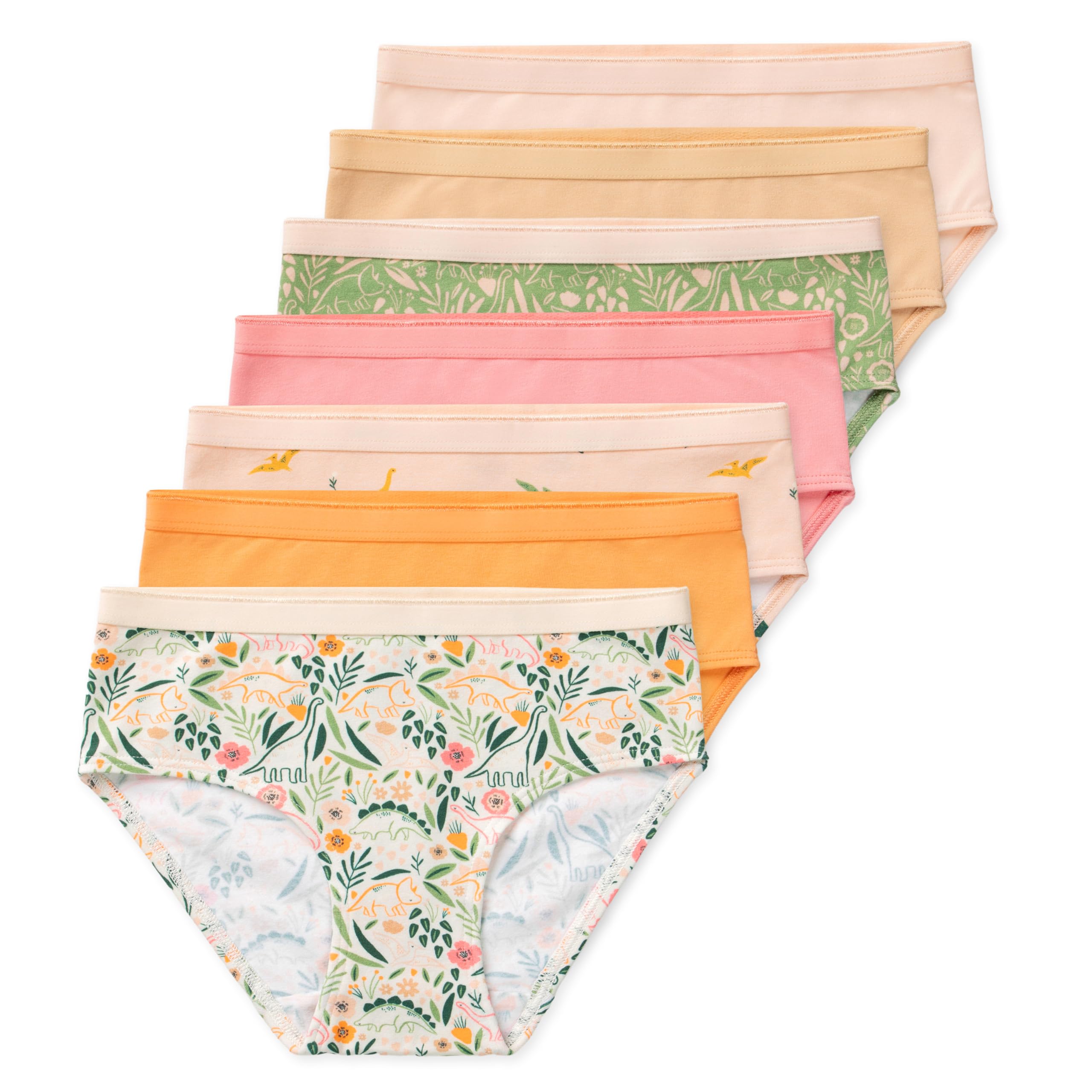 Lucky Me Jamie Performance Girls Briefs Childrens Underwear 7 pack