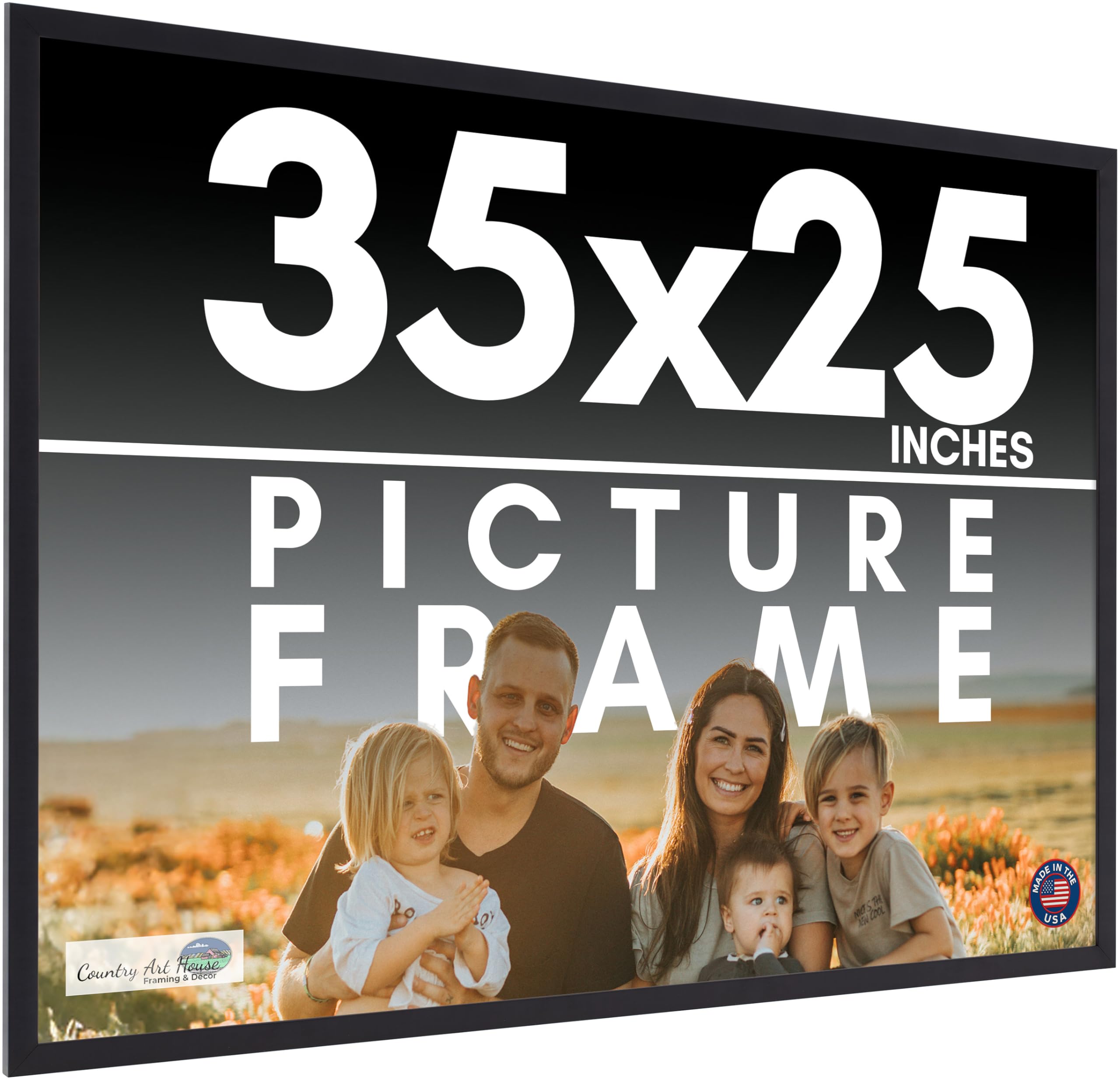 Amazon.com - 35x25 Frame Black Picture Frame - Complete Modern