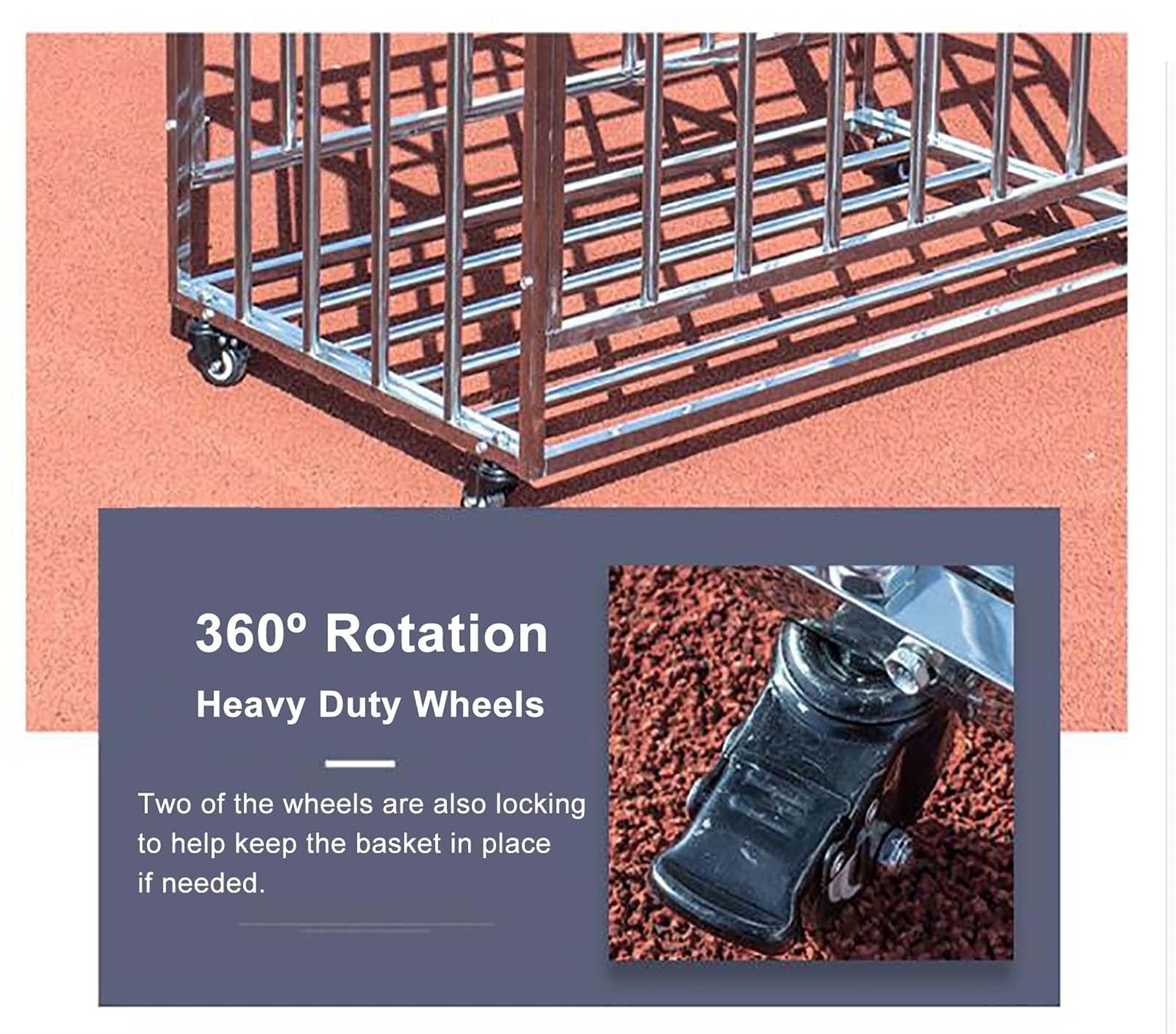 Carrello Porta Palloni Da Basket - Gabbia In Acciaio Con Ruote, Capienza 60 Palloni, Per Scuole E Palestre - Foto 5