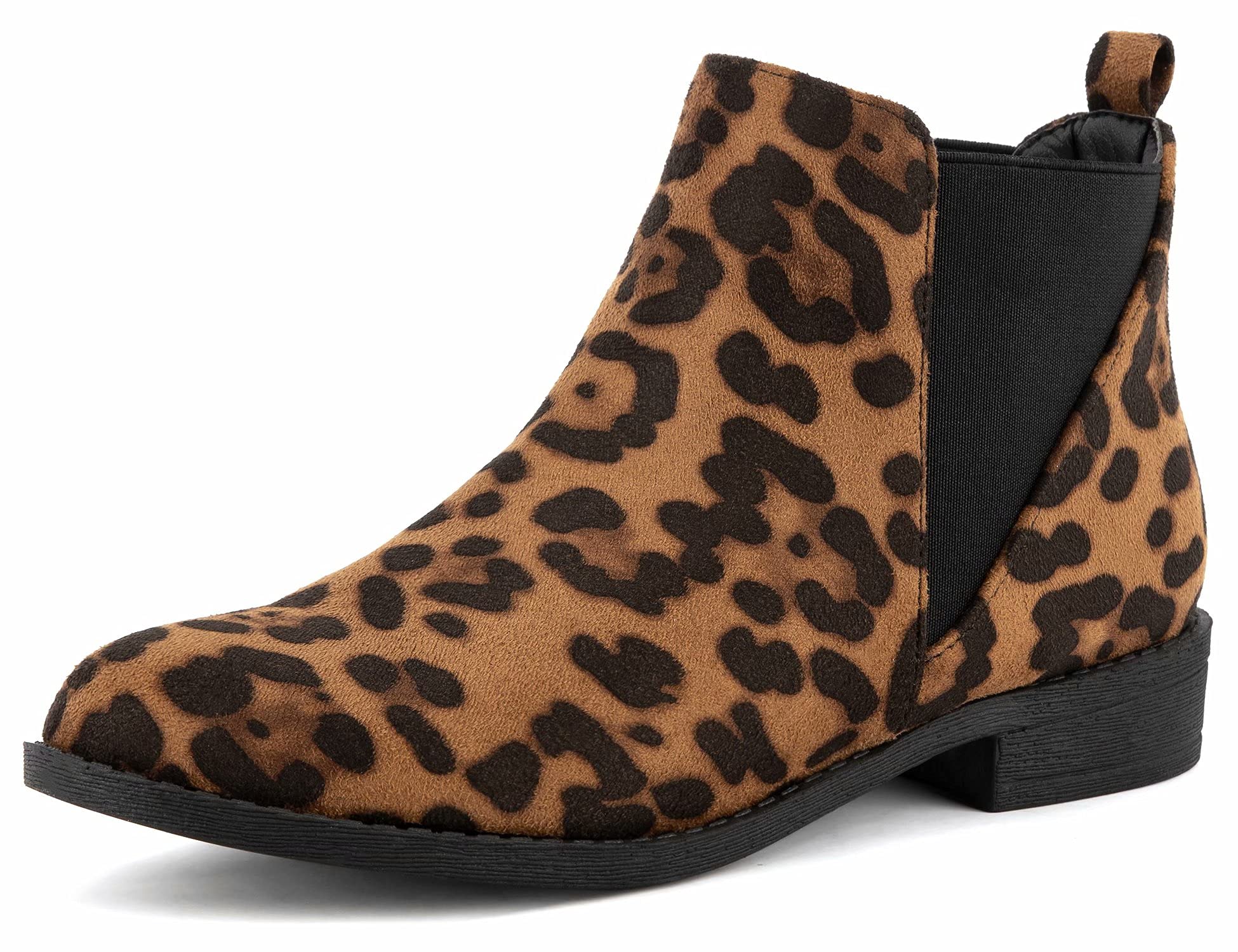 Women Faux Suede Booties Comfort Classic Chelsea Flat Ankle Boots