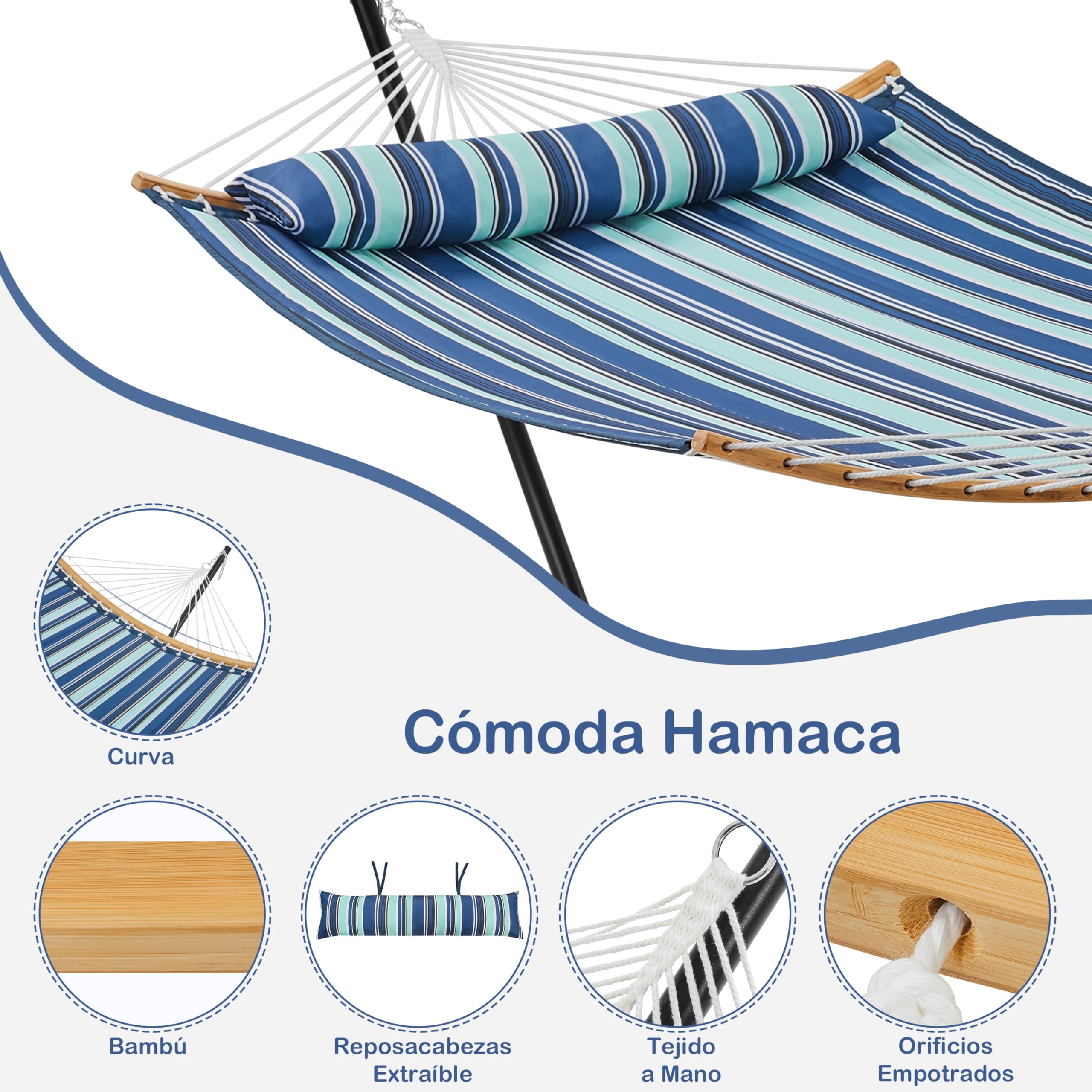 Hamaca de jardín con Soporte