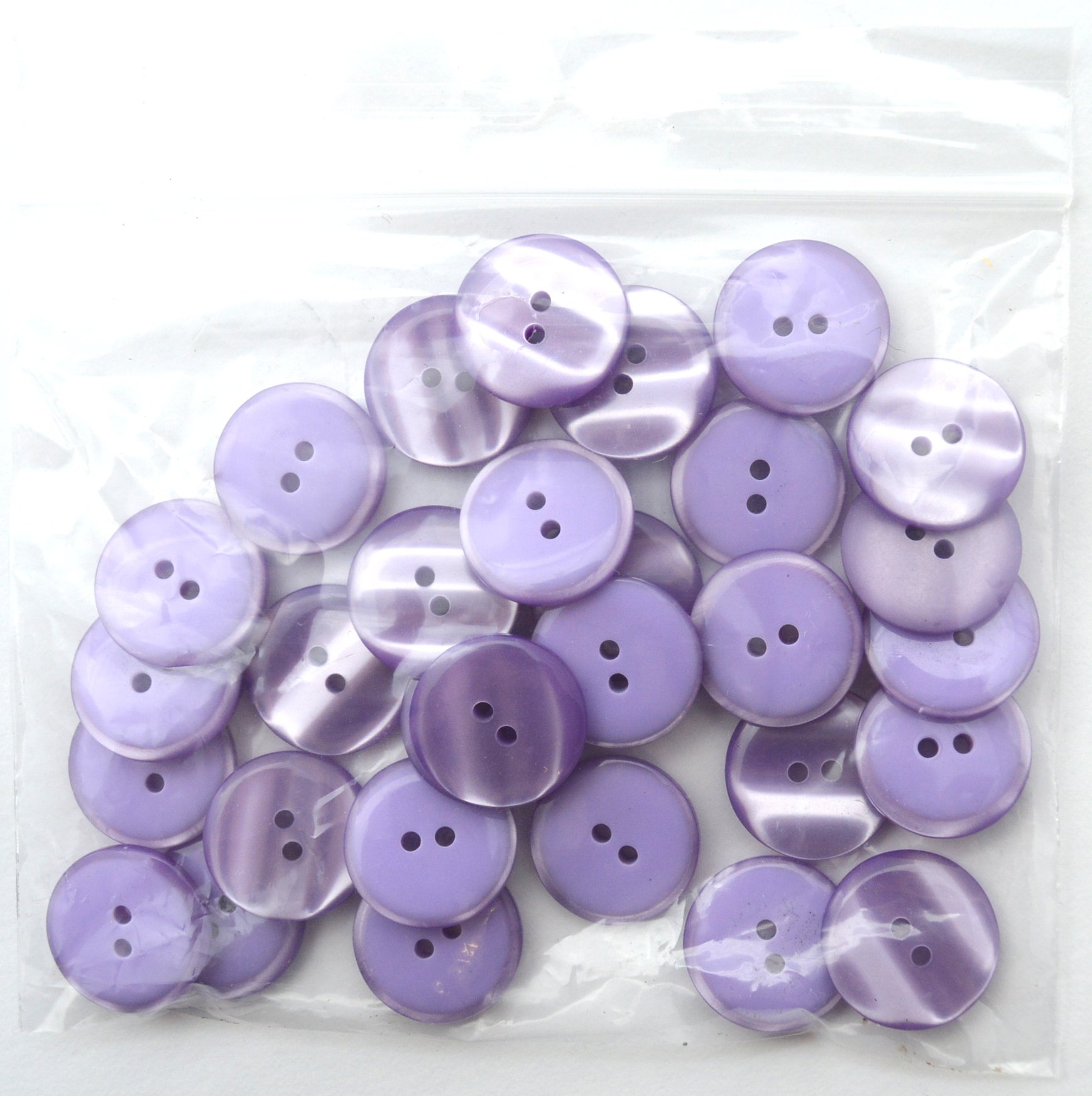 SET 20 BOTTONI Vintage Viola Due Serie Diametro 1,2 E 1,5 CM Ref 5123