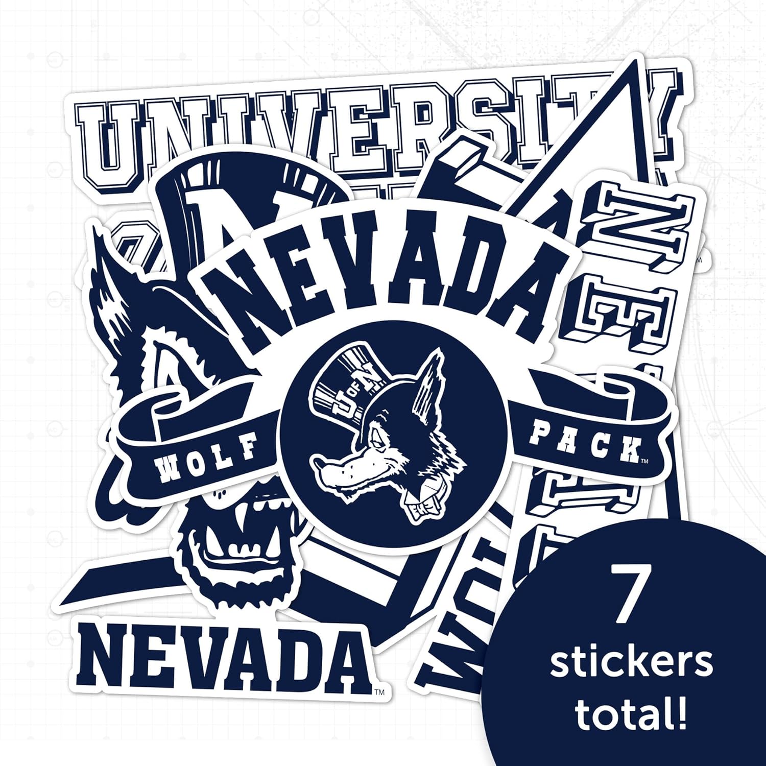 Desert Cactus University of Nevada Reno Sticker UNR Wolf Pack Vinyl Decals Laptop Water Bottle Car Type 2 (T2 Vintage 1) - Image 4
