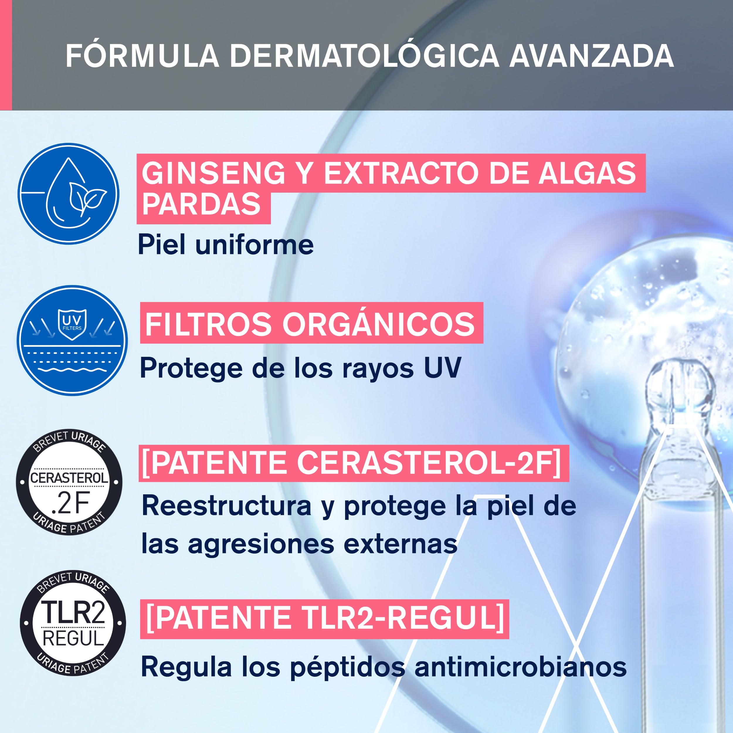 Uriage Roséliane CC Cream SPF50 (jasny odcień), 40 ml, skóra wrażliwa, podatna na zaczerwienienia, ujednolica, nawilża, długotrwałe działanie kojące i ochrona przed słońcem, nie zatyka