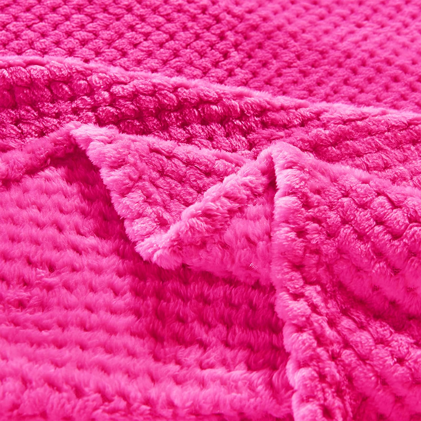 Exclusivo Mezcla Fleece Throw Blanket Extra Large, Super Soft and Warm Blankets for Couch Sofa and Bed Waffle Textured, Cozy - Image 4