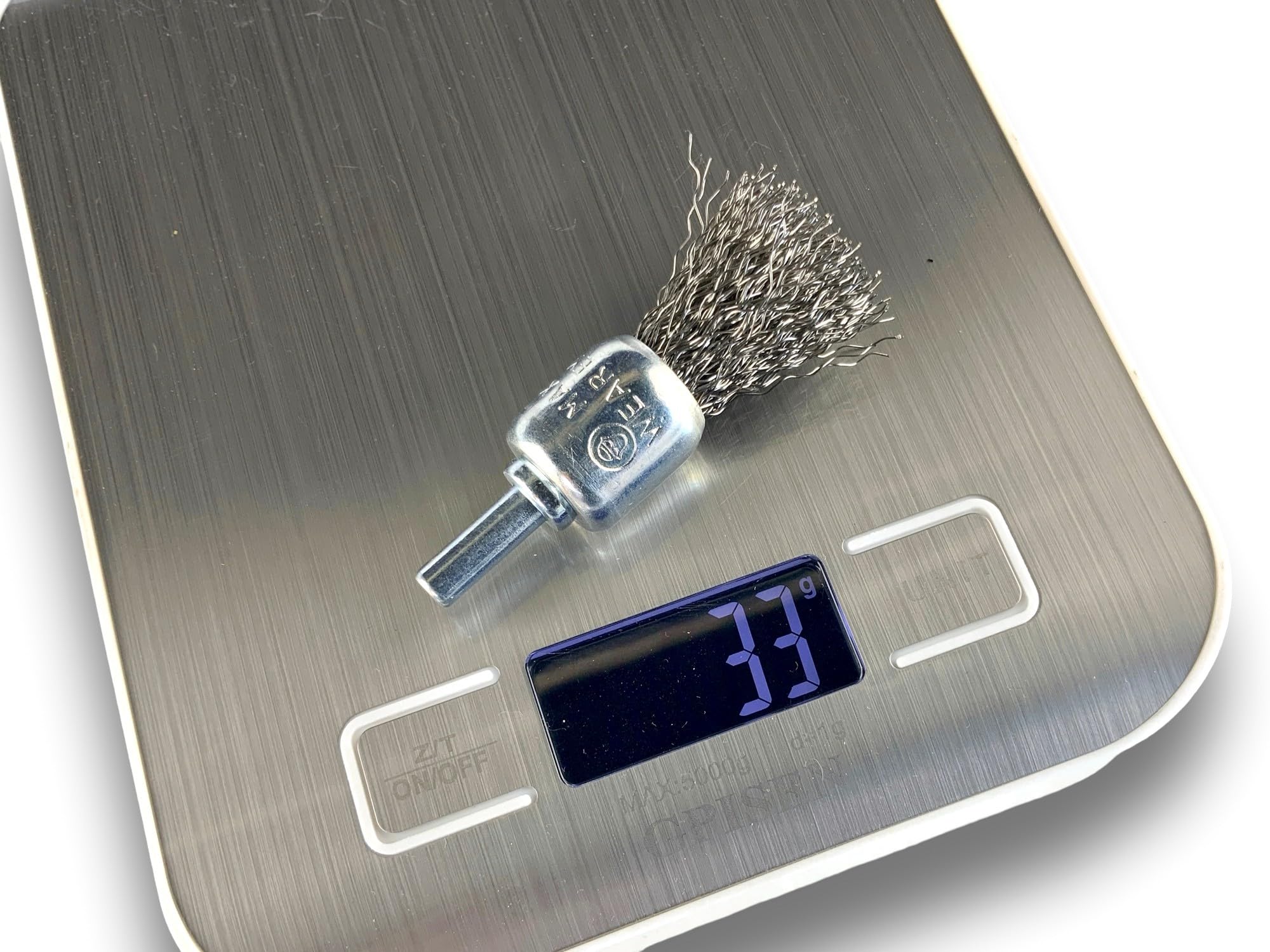 Kibros Lot 3 brosses en bout pinceau tige Ø 6 mm fil inox dur Ø 18 mm