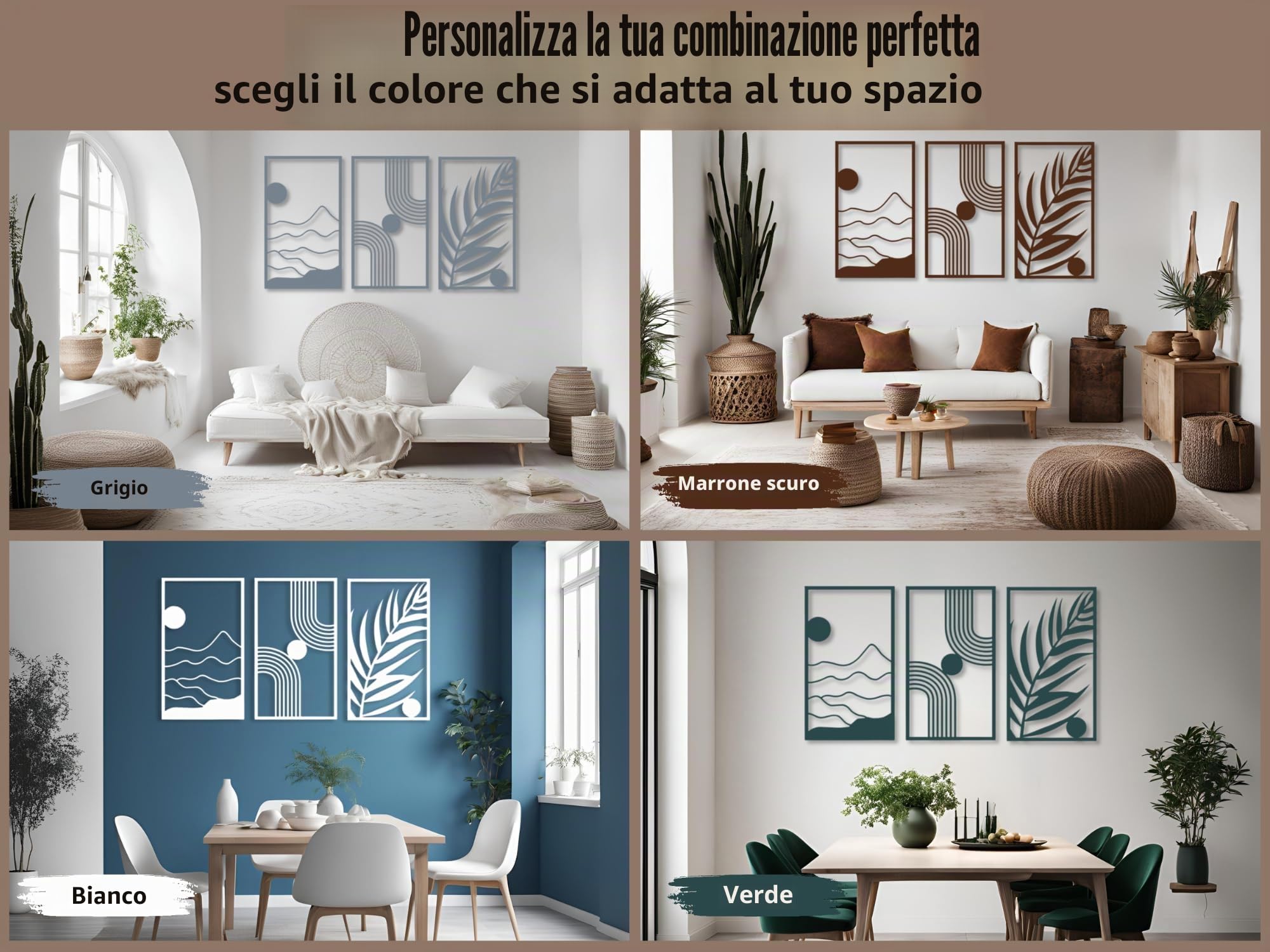 VAILLA Decorazione da parete a forma di corpo femminile, Arte sensuale, Quadro moderno soggiorno, 3D Murali in legno, Decorazioni moderni muro per salotto, camera da letto (Boho 11)