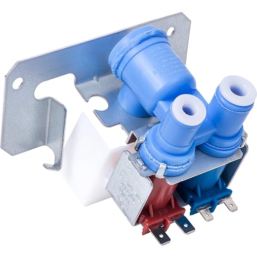 BlueStars WR57X10051 Refrigerator Dual Inlet Water Valve Replacement - Compatible with GE Kenmore Hotpoint Refrigerators - Replaces AP3672839 WR02X10105 WR2X10105
