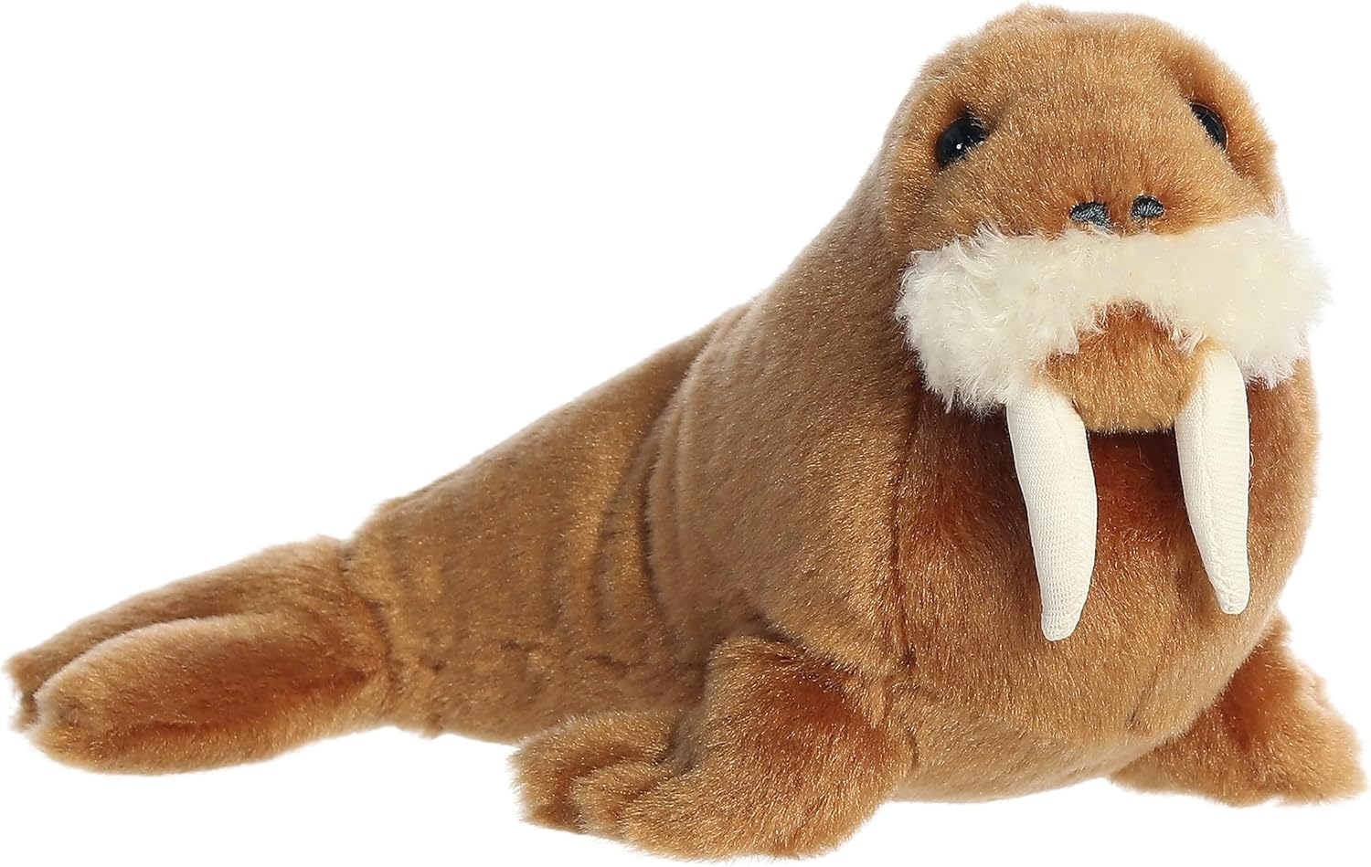 Aurora® Adorable Mini Flopsie™ Wallace Walrus™ Stuffed Animal - Mini Companions Ready for Playful Adventures - for Kids All Ages, Toddlers, Adults, and Families - Brown 8 Inches