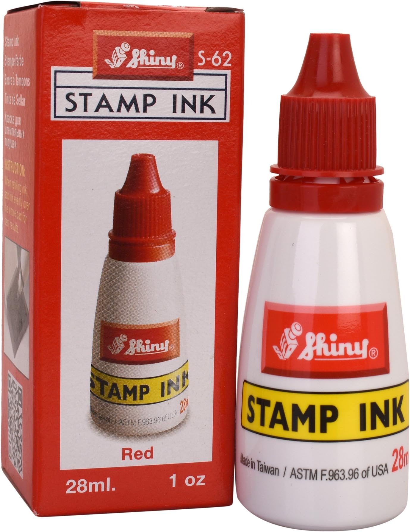 Shiny Self Inking Refill Ink Customized Rubber Text Office School Stationary Ink Bottle 28ml
