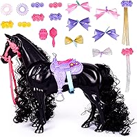 Vista 1 de Sunny Days Entertainment, LLC. Glam-R-Ranch Raven Dream - Horse Toy with Accessories