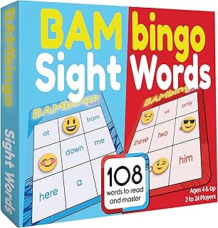 Sight Word Bingo Game Level 1 and 2 - Educational Games for Kids - Learn...