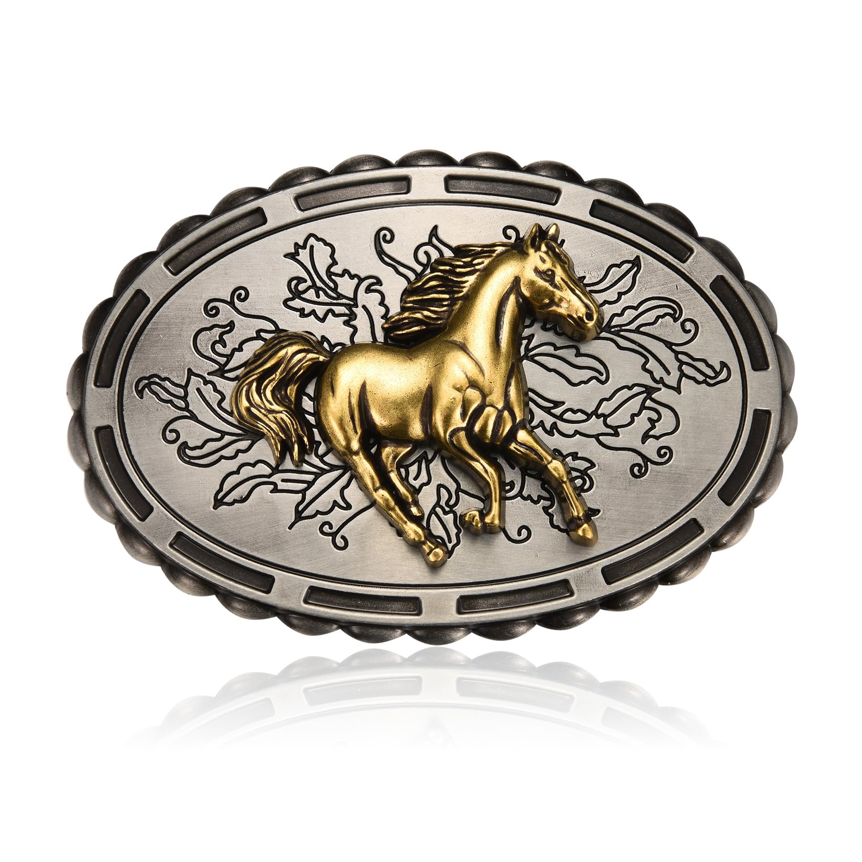 BELTROAD Westerse Riem Gespen Voor Mannen Vrouwen Cowboy Rodeo Cowgirl Western Party Mens Vervanging Nieuwigheid Riem Gesp Geschenken, 06-brons (Copper Bull), L