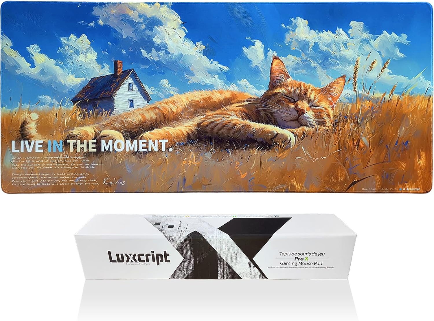 Extra Large Gaming Mouse Pad, Cute Computer Desk Mat, 35.5x15.7 Inches, 4mm Thick Non-Slip Rubber Base, Water Resistant for Home/Office?Animal