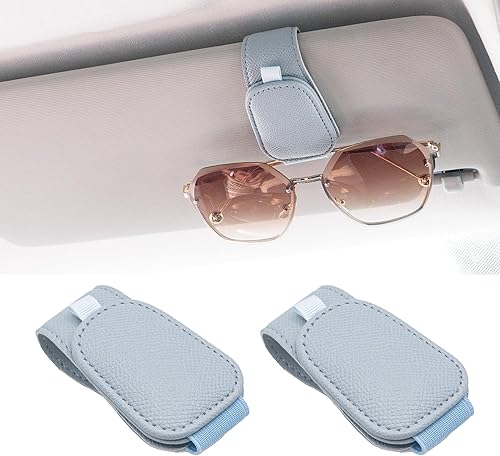 Miniatura 8 de Paquete de 2 soportes magnéticos para lentes de sol para visera de automóvil, clip para lentes de sol para visera de automóvil, ajuste universal