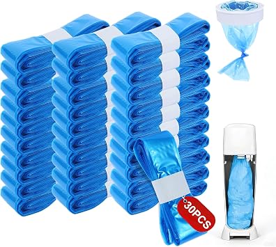 Nappy Bin Refill Bags 30PCS, Universal Nappy Pail Liner Bags 4.5m