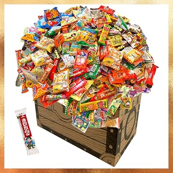 Assorted Dagashi Dagashi, Gift, Eat Compare, Assorted, 55 Piece Set of 50 Assorted Assorted Dagashes, Great for Birthdays, Events, Parties, Kids Decor and Play with Candy Set Assorted Dagashes, Box