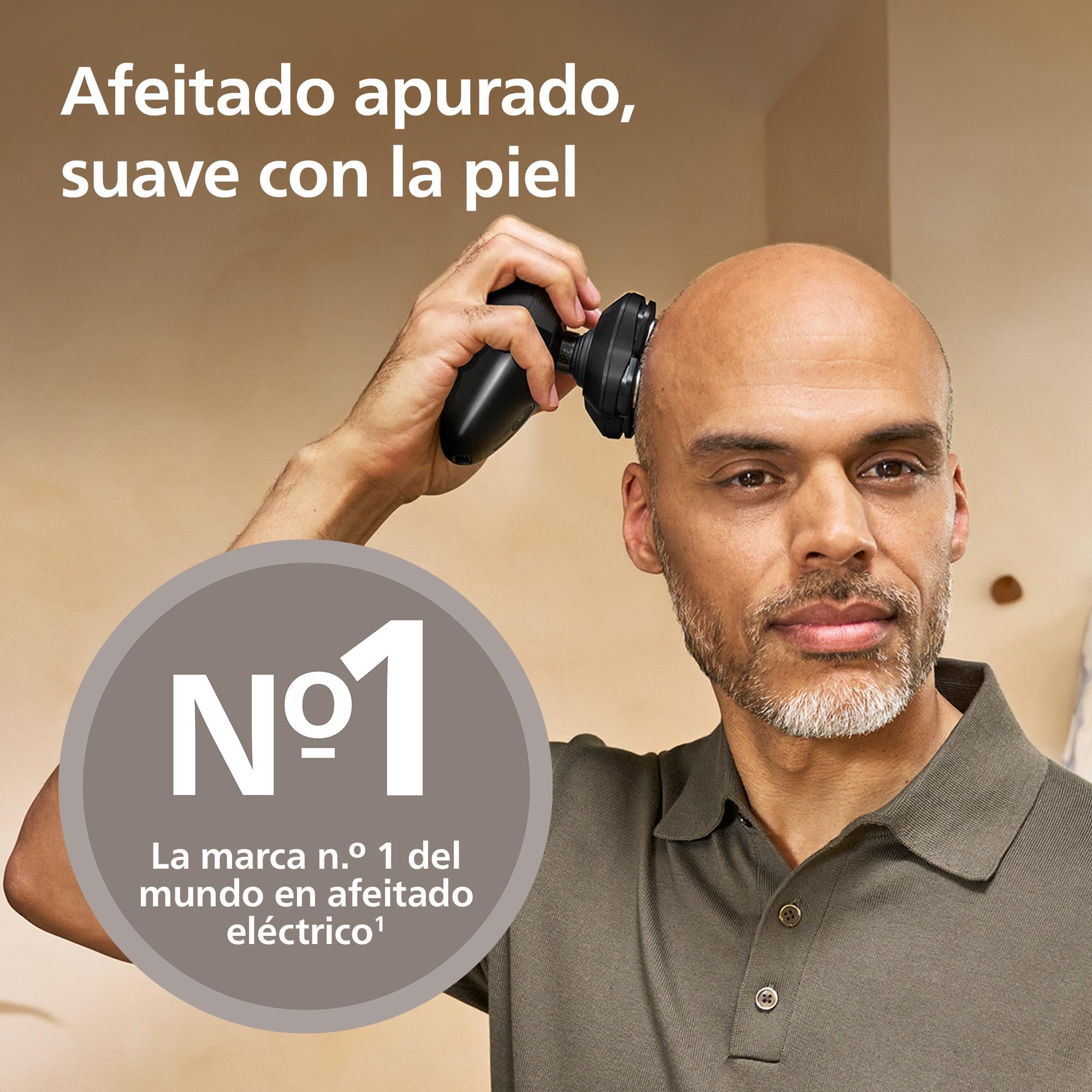 Philips Serie 5000 Pro - Afeitadora de cabeza para hombres y mujeres, cabezal flexible 360°, cuchillas ComfortCut para un afeitado apurado y suave, HS5980/15