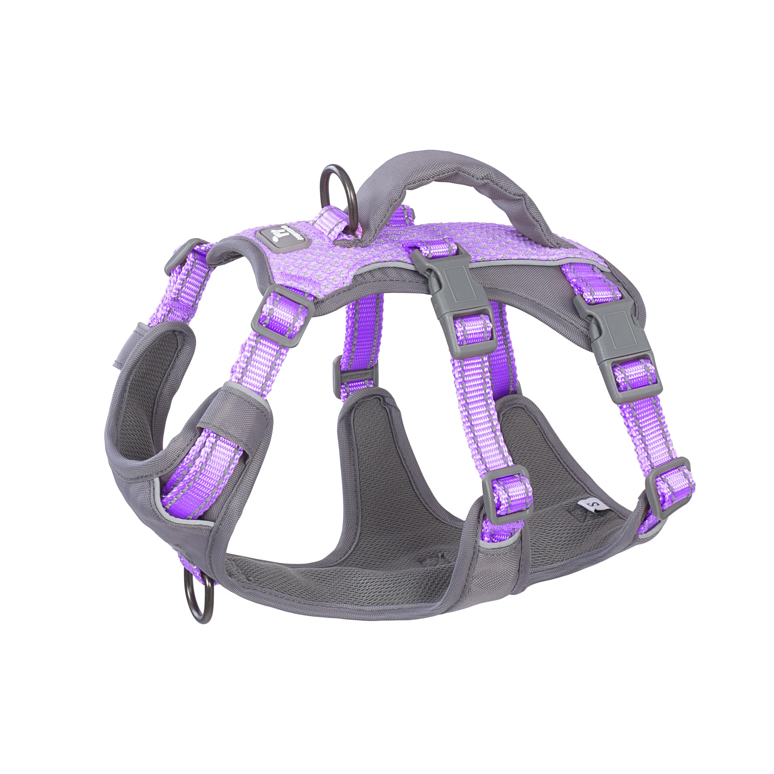 Huntboo Escape Proof Dog Harness Medium, Anti-Pull Dog Harness with Handle, Breathable, Adjustable, Reflective Dog Harnesses