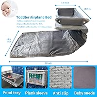 Vista 8 de Cama de avión para niños pequeños con bandeja de viaje para niños