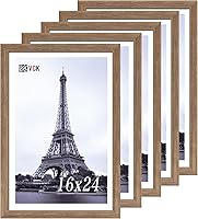 Vista 83 de VCK Marco para póster con plexiglás pulido, juego de 5 formatos horizontal y vertical, incluye piezas metálicas para colgar, 18 x 24 pulgadas