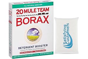 20 Mule Team Borax Powder: For Powerful Cleaning, Stain Removal, and Deodorization