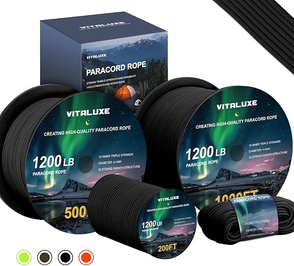 1200lb Paracord Rope for Survival Gear