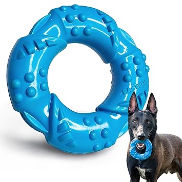 EASTBLUE Dog Chew Toy for Aggressive Chewers: Ultra-Tough Natural Rubber Puppy Chew Toy Nearly Indestructible for Medium and Large Breed