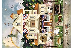 Charles Wysocki Lady Liberty's Independence Day 500 Count Jigsaw Puzzle