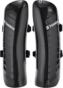 Tanden Ski Shin Guards for Skiing Pro Shield, Racing Ski Shin Pads for Skiing & Snowboarding, Premium High-Impact Protection with Adjustable Straps & Durable Shell