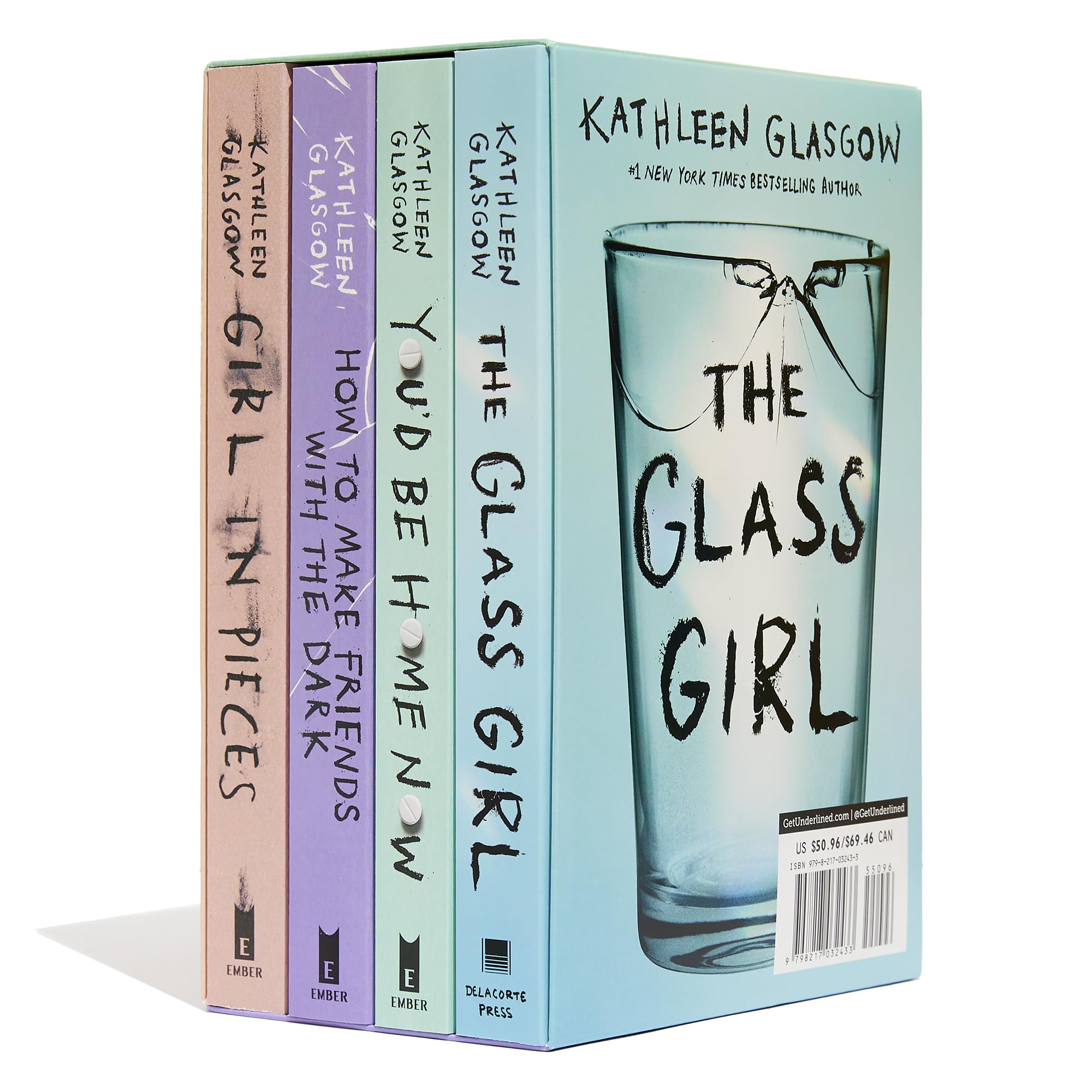 Kathleen Glasgow Boxed Set: Girl in Pieces / How to Make Friends With the Dark / You'd Be Home Now / the Glass Girl