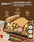 Rouleaux de papier parchemin non blanchis pour la cuisson, 13 en x 242 C'est parti. 249 - Oui. Baklicious Papier de parchemin pour la cuisson, les cookies, le pain, le four, Air Fryer, Steamer, papier de cuisson