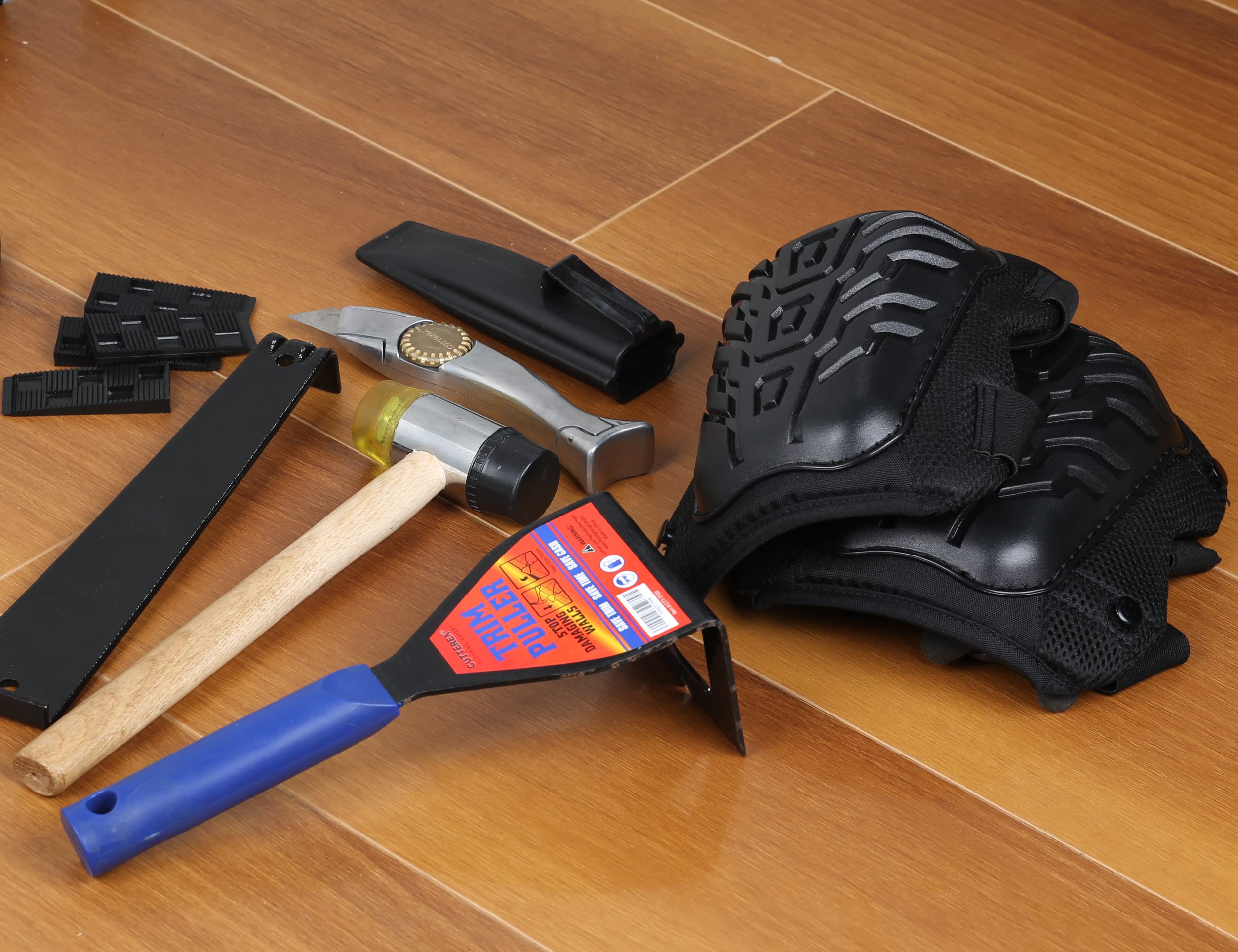 CUTTEREX FLAT - Rodilleras para todos los trabajos de rodillas, almohadillas profesionales para rodillas, resistentes y con diseño de protección para pisos, jardinería, cómodas y duraderas,