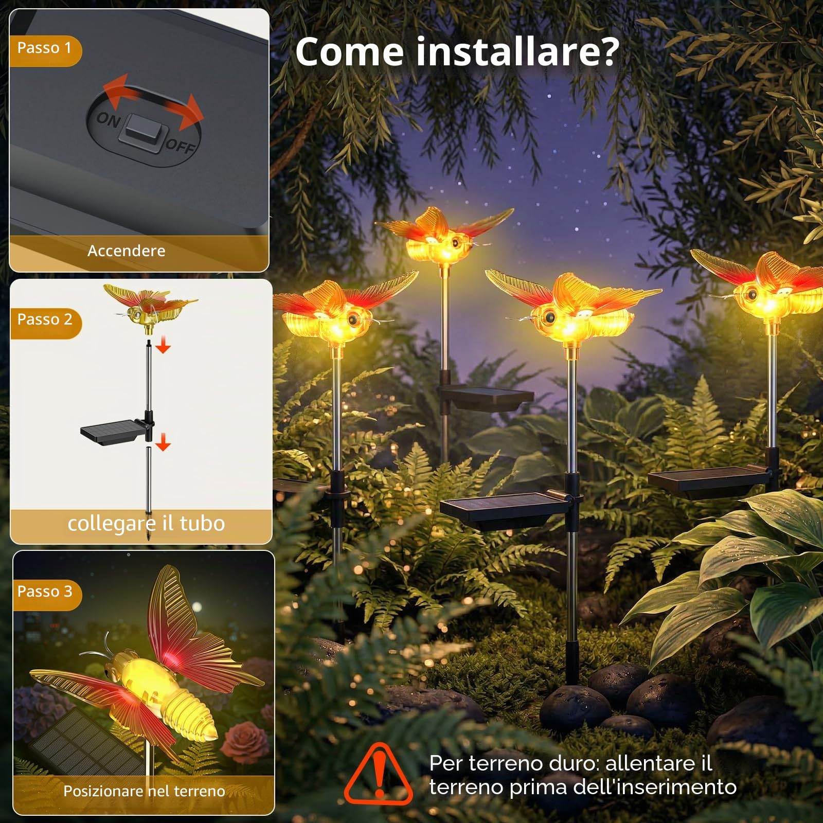 Luci Solari Esterno Giardino Lampade Solari da Esterno (2)