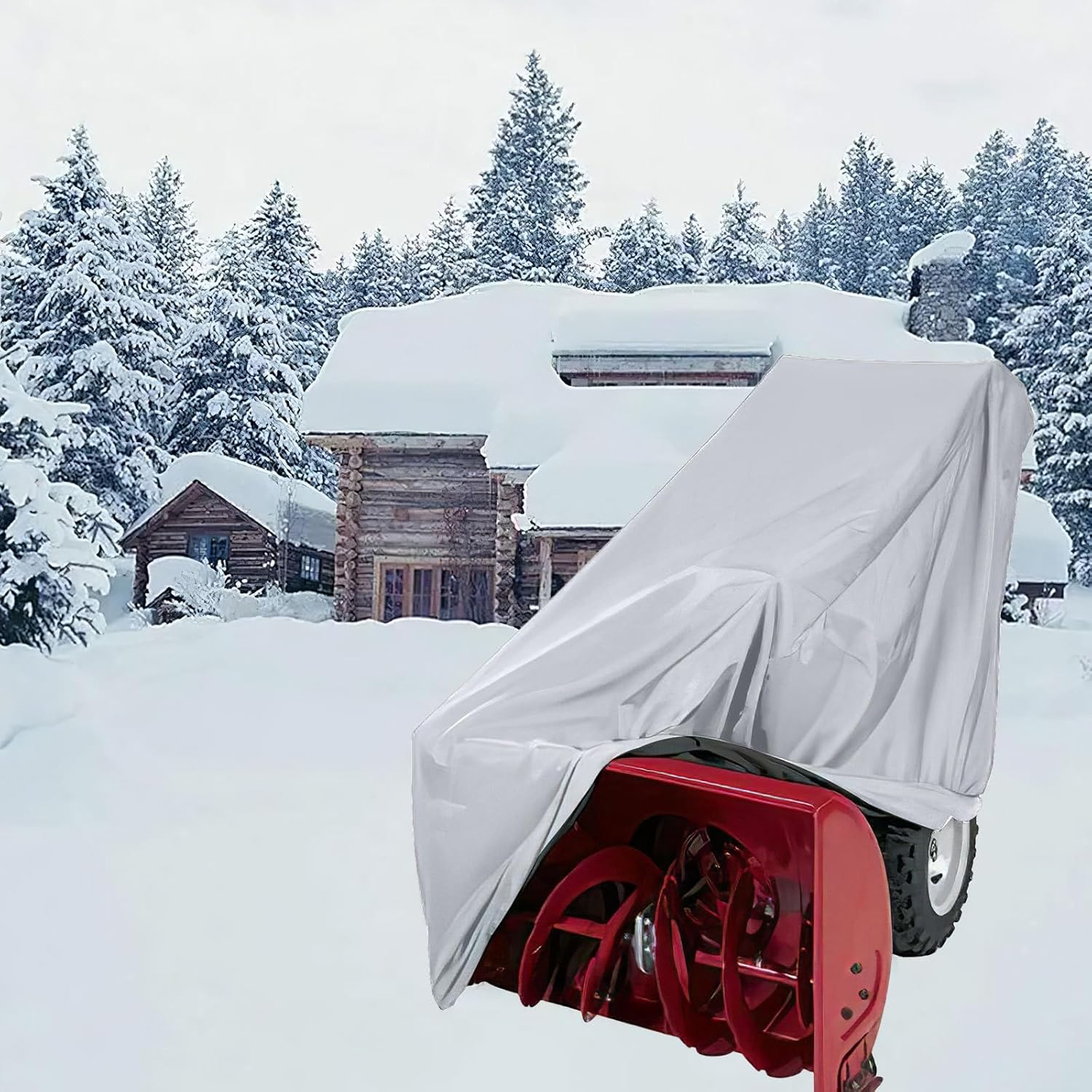 Amosfun Snow Plow Cover Rainproof Accessories Oxford Cloth