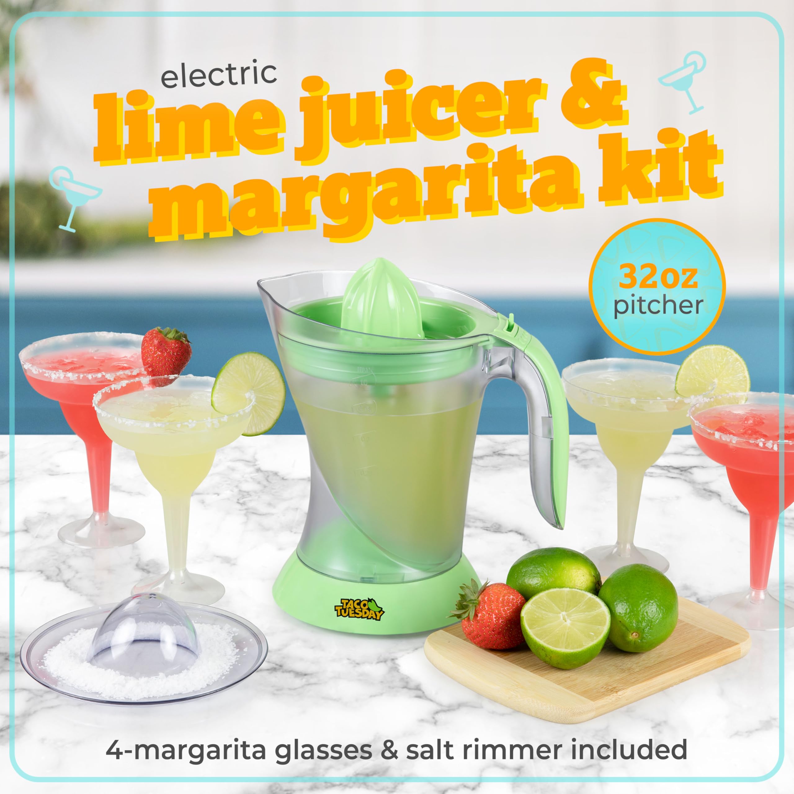 Amazon.com: Nostalgia Taco Tuesday Electric Citrus Juicer Machine