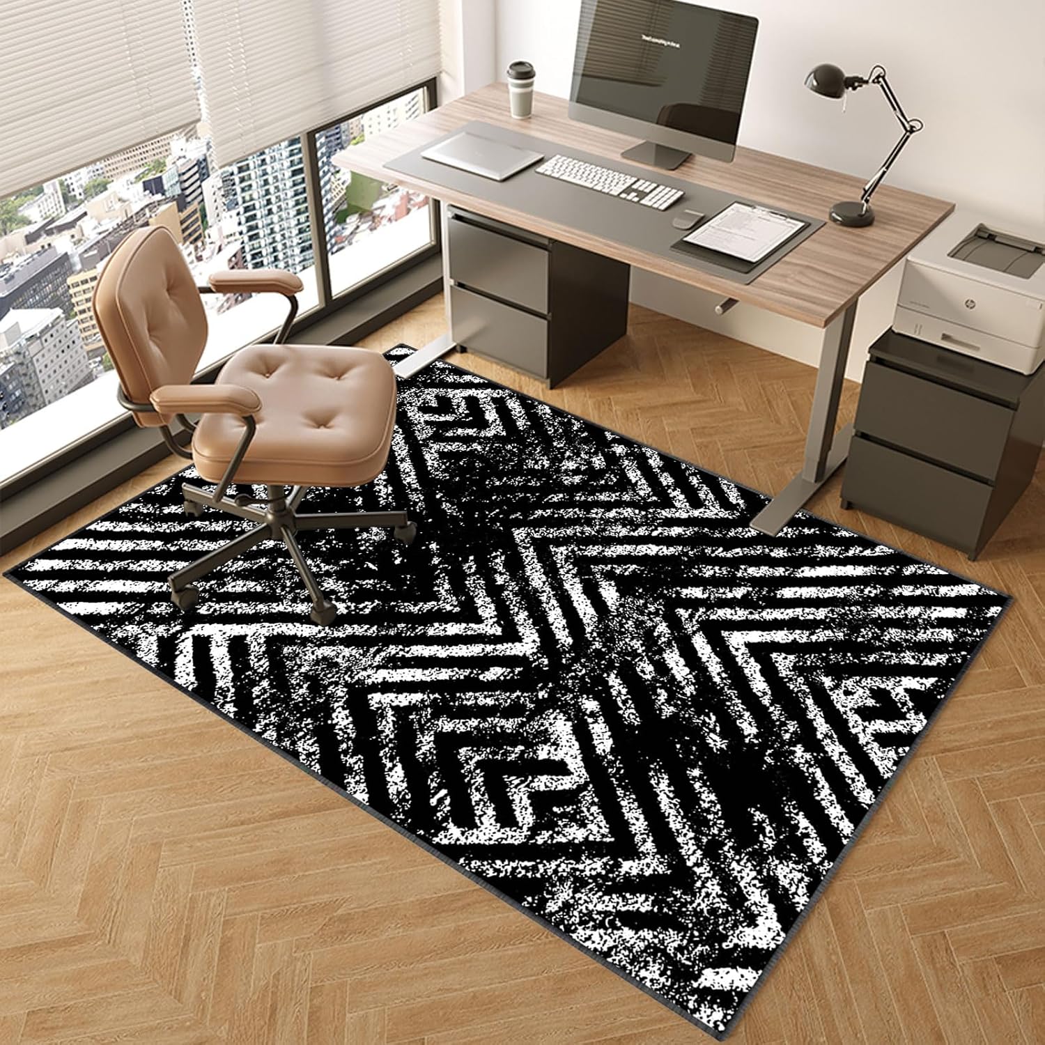 Office Chair Mat for Low Medium Pile Carpet Floors Desk Chair Mat for Hardwood Floor Floor Protectors Gaming Chair Rug 160 x 180 cm (S 8 150 x 180 cm)