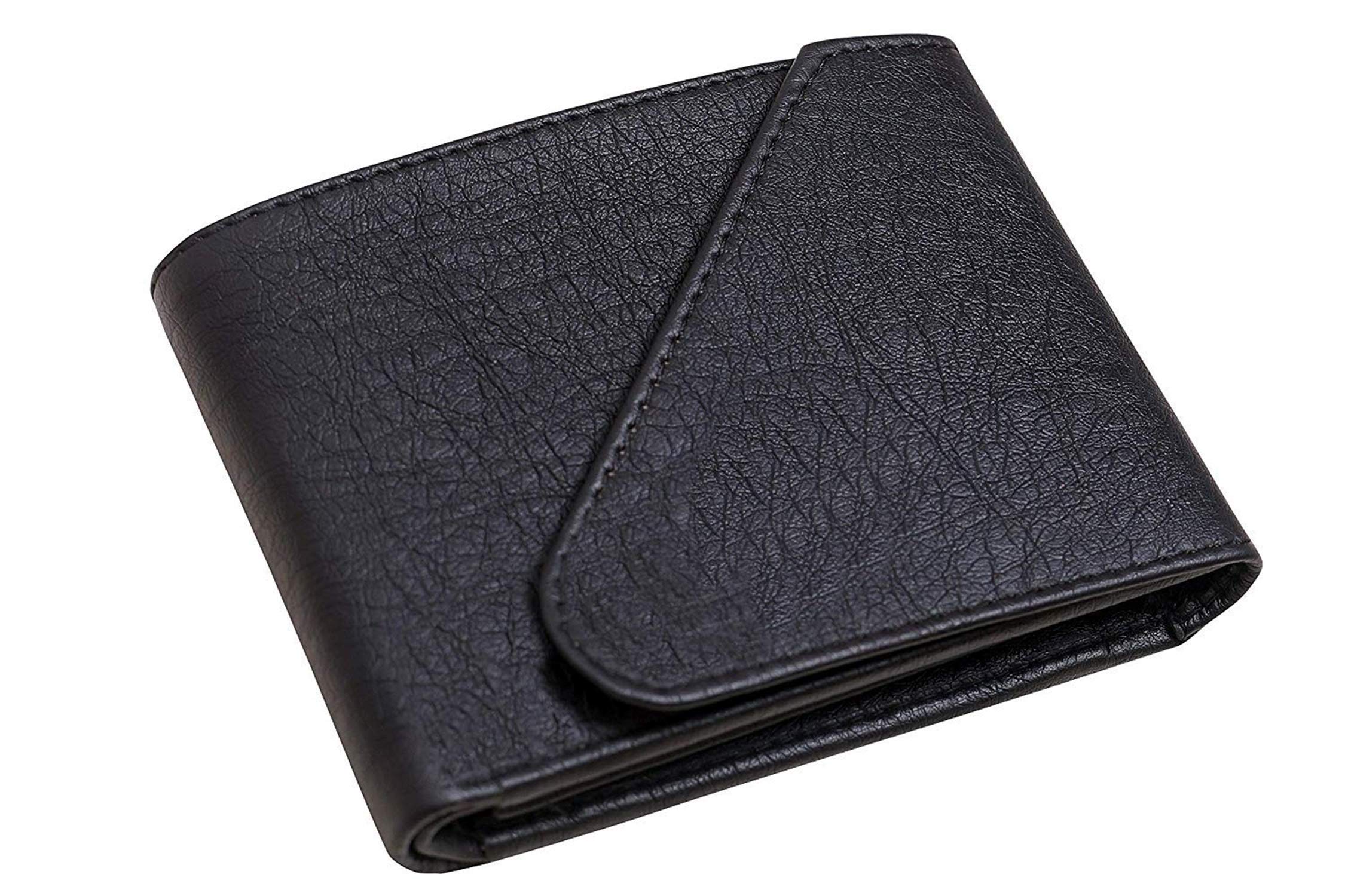 PU Leather Men's Wallet/Purse (Black)-image-30