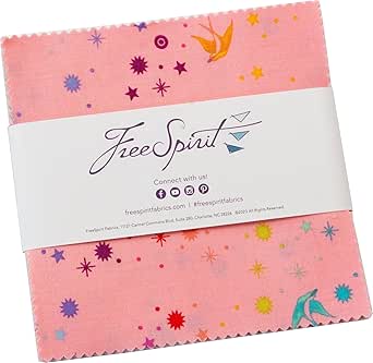 Tula Pink Saturday Stash Fairy Dust Fat Quarter Bundle - 10 Pack Of 18"x22" Cotton Quilting Fabrics