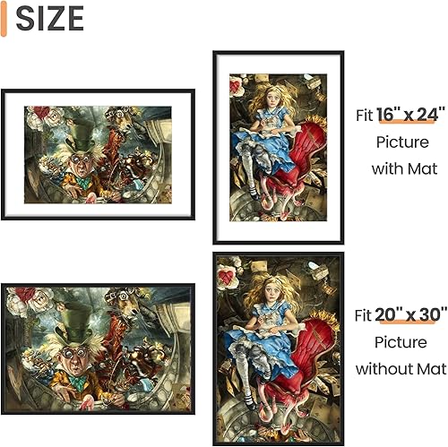 Vista 131 de upsimples - Portarretratos de 8.5 x 11 pulgadas, para fotos de 6 x 8 pulgadas con paspartú o de 8.5 x 11 pulgadas sin paspartú, marcos de fotos