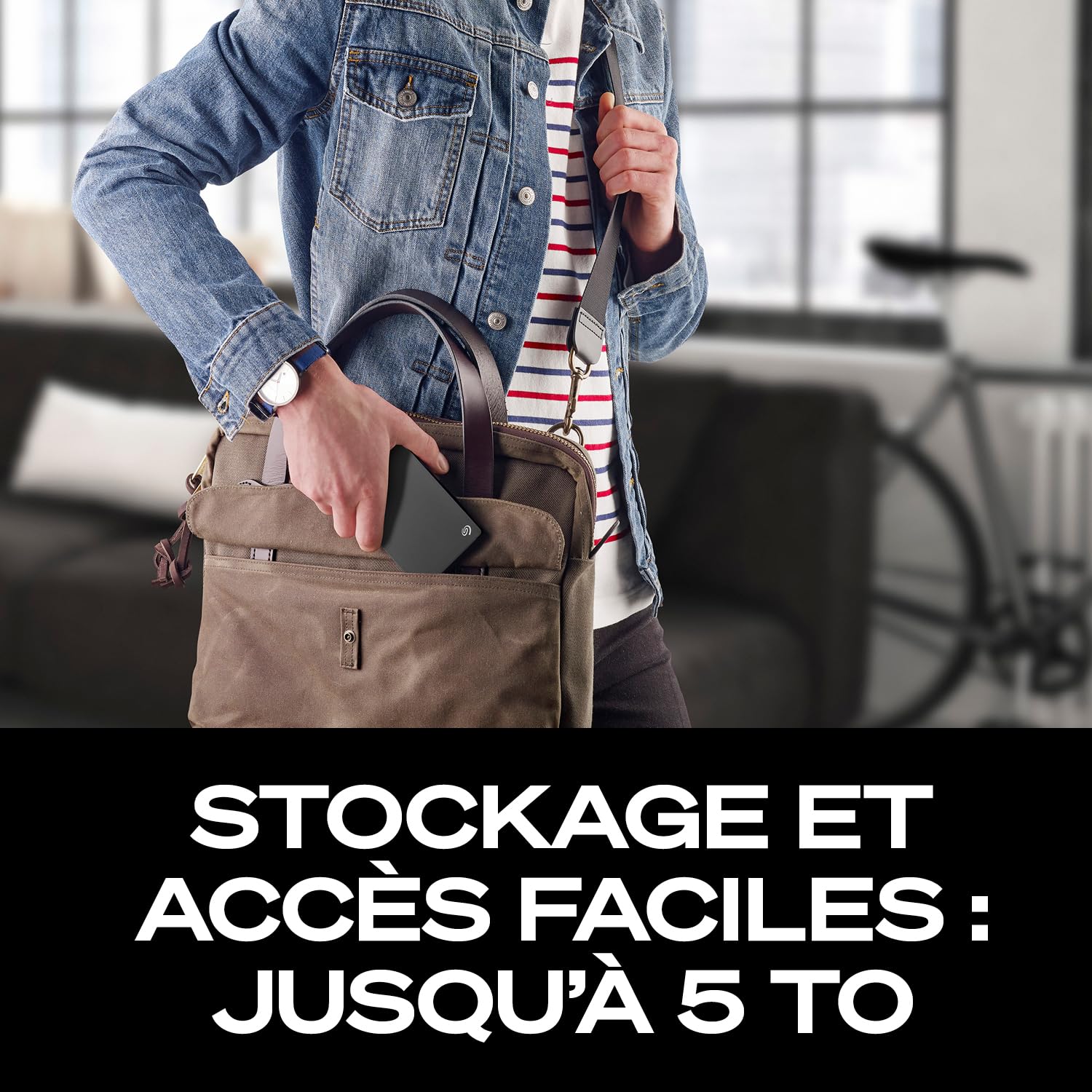 Seagate 2ToDisque Dur Portable | USB 3.0 (STGX2000400) | Stockage HDD quotidien. Sauvegarde plug-and-play. Windows & macOS. Essai Adobe CC. Garantie 2 ans + Rescue