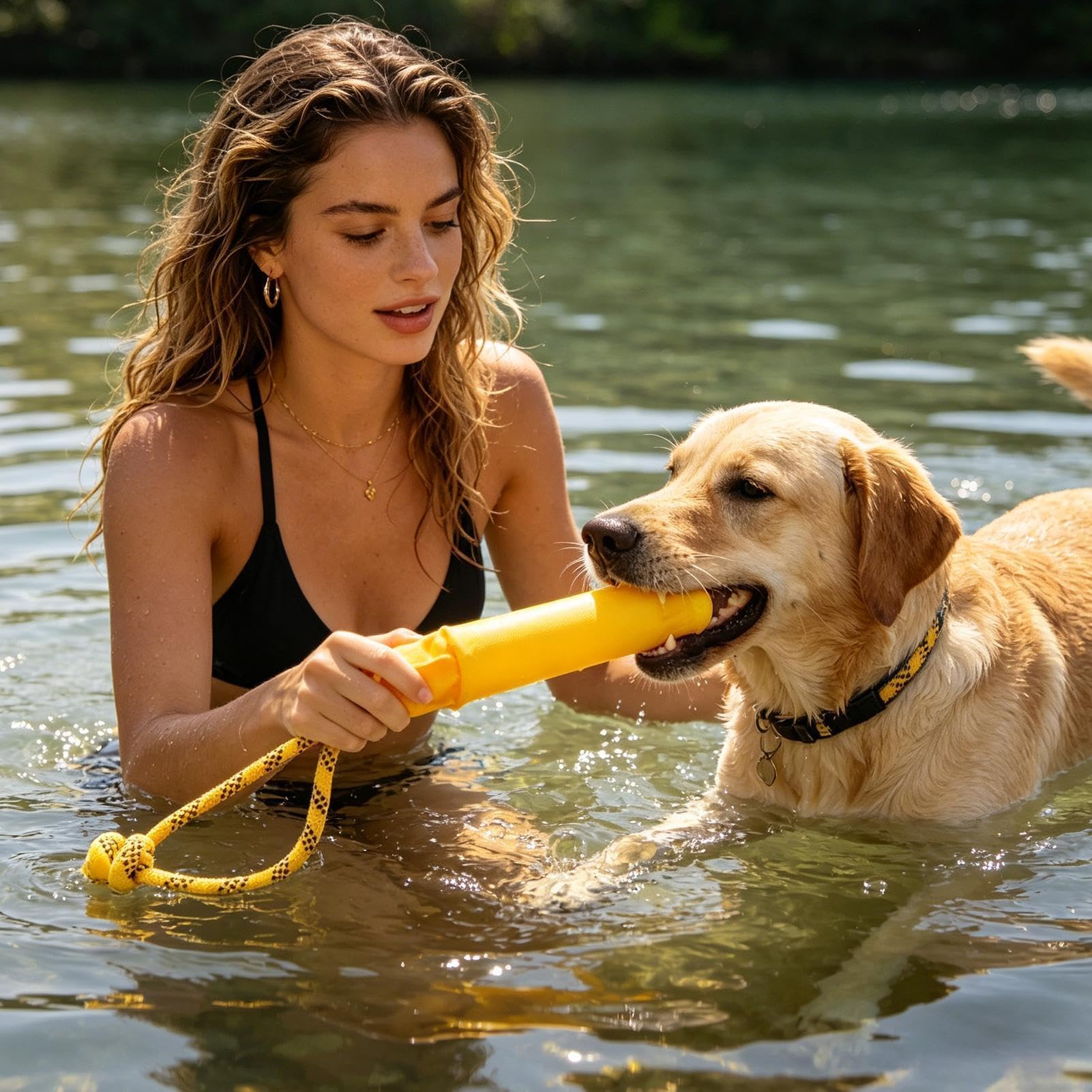 Schwimmendes Hundespielzeug, aggressives Zahnen, schwimmendes Spielzeug mit Seil, Chuck It Hundespielzeug, für Strand, Outdoor, Spielen, Geburtstag, Welpen, Outdoor, Pool, Wasser