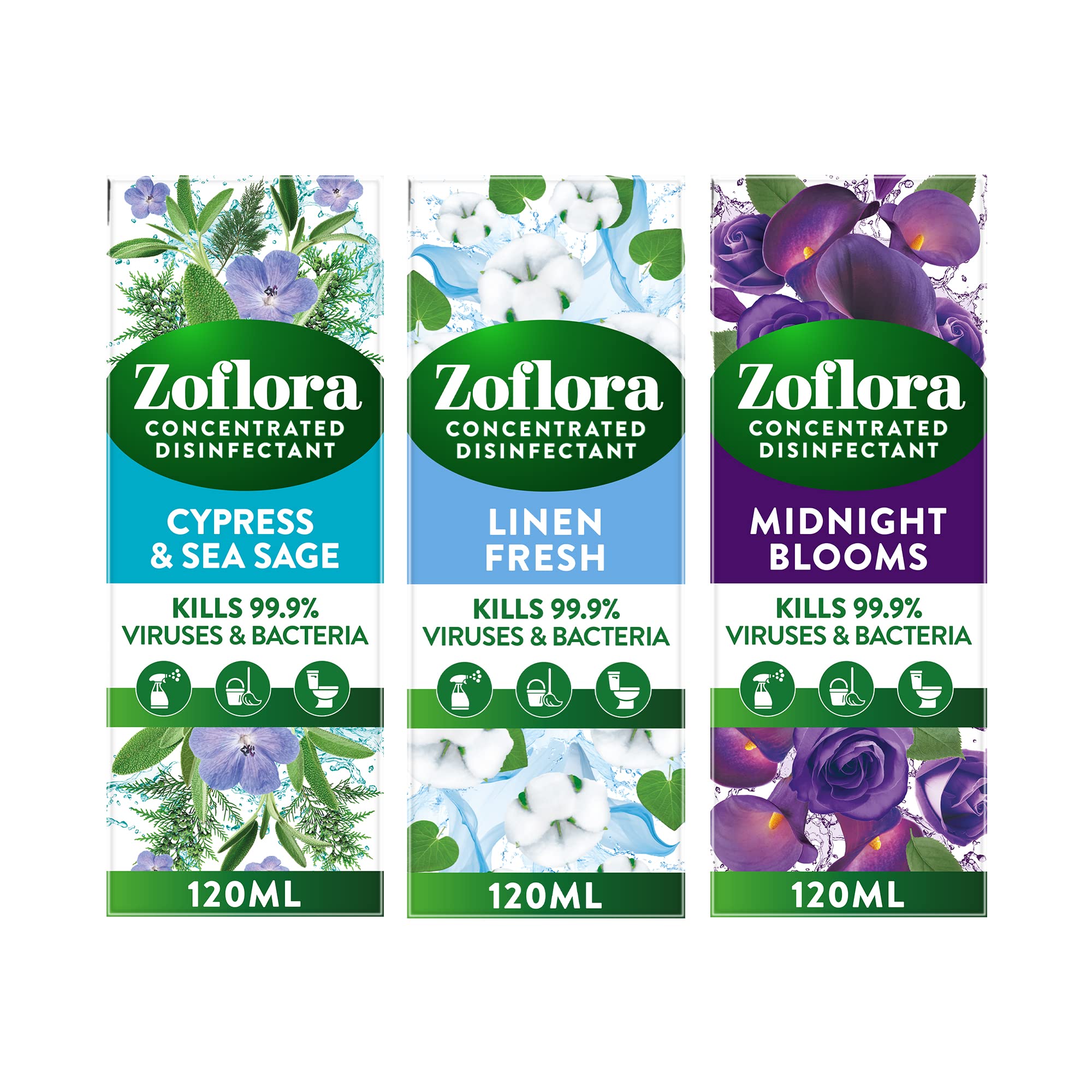 Buy Zoflora Mixed Pack Assortment 12pc x 120ml, Concentrated 3in1
