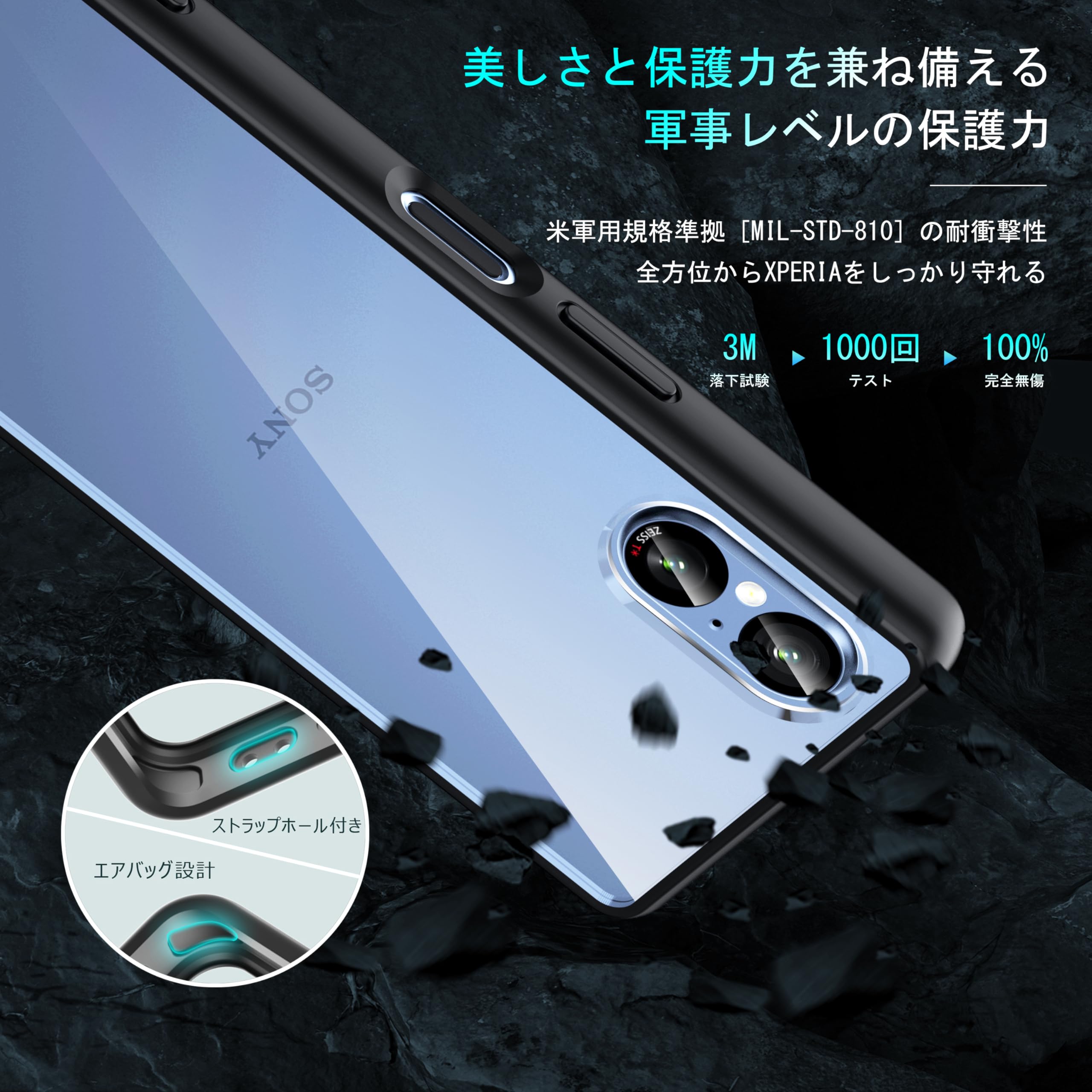 Amazon.co.jp: SONY Xperia 5 V 用 ケース クリア [SO-53D